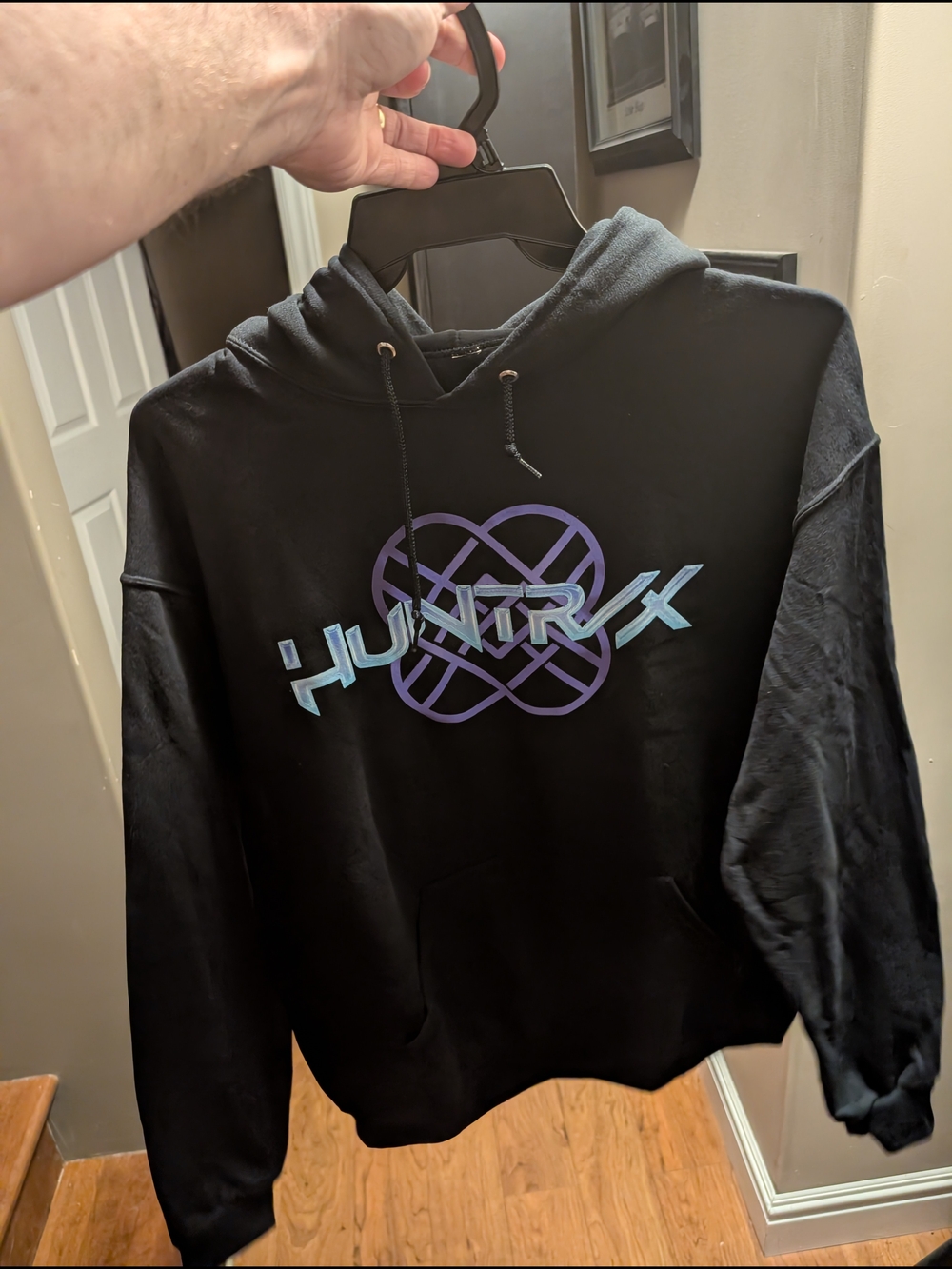 KPOP Demon Hunter Black Huntix Hoodie - L  